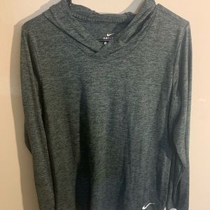 Nike dry fit hooded shirt